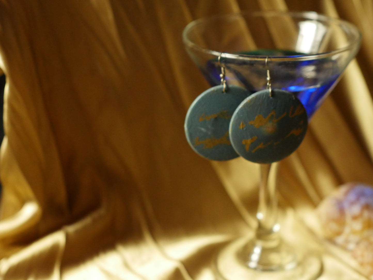 ΓΑΙΑ Σκουλαρίκια Χειροποίητα Ξύλινα