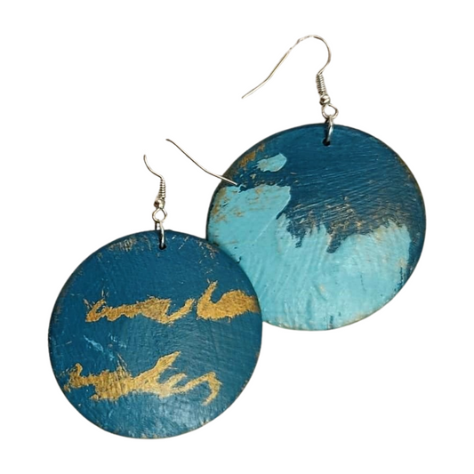 Hand-made Wooden Earrings-Gaia