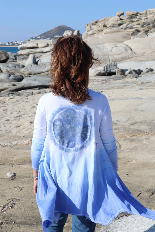 Hand-made and Hand Painted Blouse-Enjoy Every Moment
