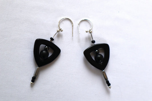 Hand-made Manhattan Earrings with Semi-Precious Stones