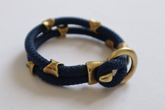 Handmade Men's Bracelet with Blue Rope-Piraeus