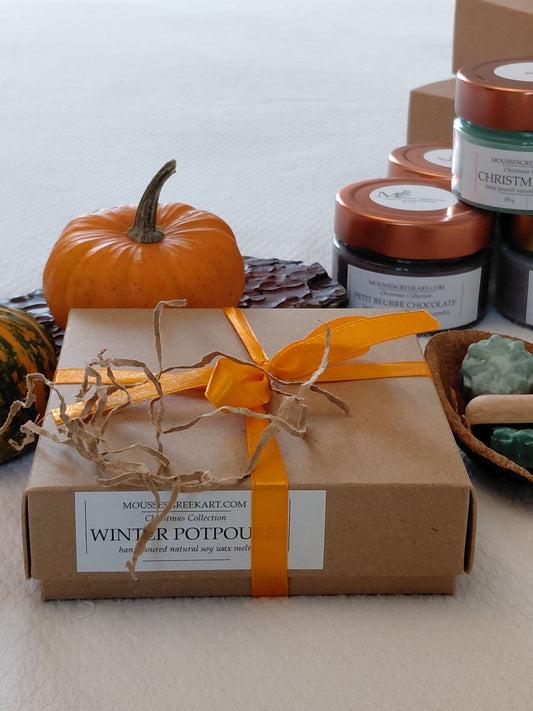 Winter Potpourri χειροποίητων wax melts από 100% Φυτικό Κερί Σόγιας 16 τεμαχίων