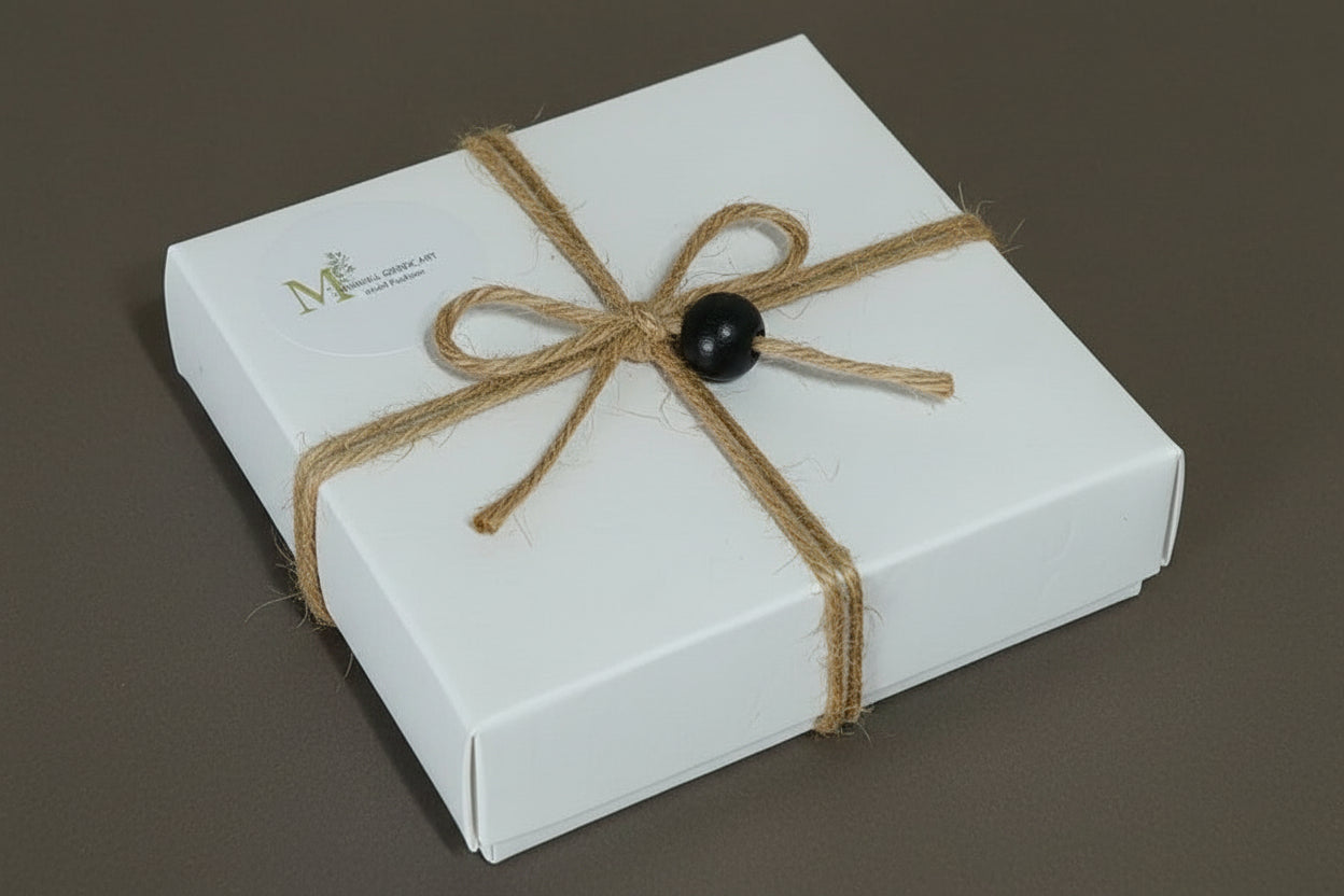  Συσκευασία δώρου λευκό κουτί με σπάγγο έτοιμο gift set αλκιμος με τα χειροποιητα κσομηματα για άντρες