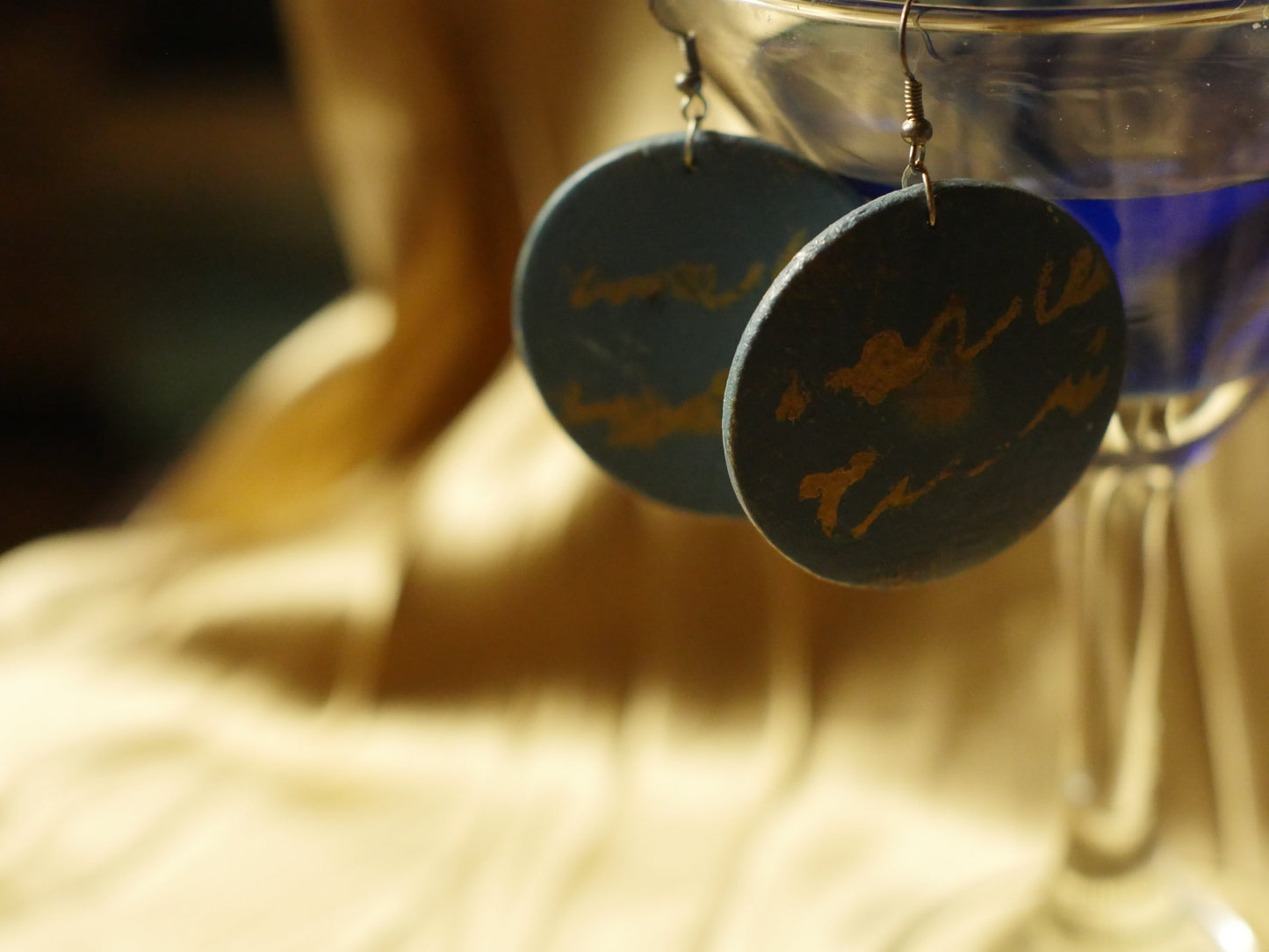 ΓΑΙΑ Σκουλαρίκια Χειροποίητα Ξύλινα