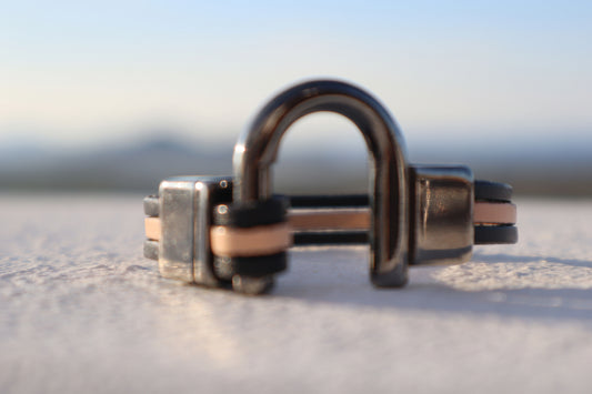 Hand-made Men'sBracelet in Brown and Black- Alkis