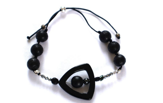 Hand-made Bracelet with Semi-Precious Stones-Manhattan 