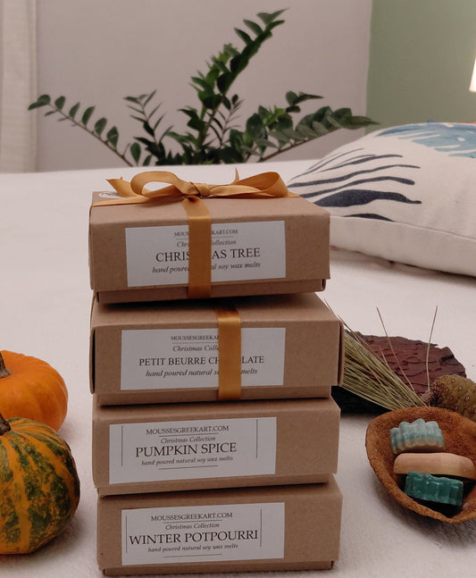 Φυτικά αρωματικά soy melts 9 τεμάχια σε συσκευασία δώρου Christmas Tree