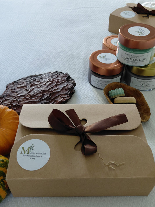 Σετ  δώρου χειροποίητων αρωματικών wax melts από 100%  Φυτικό Κερί Σόγιας 16 τεμαχίων