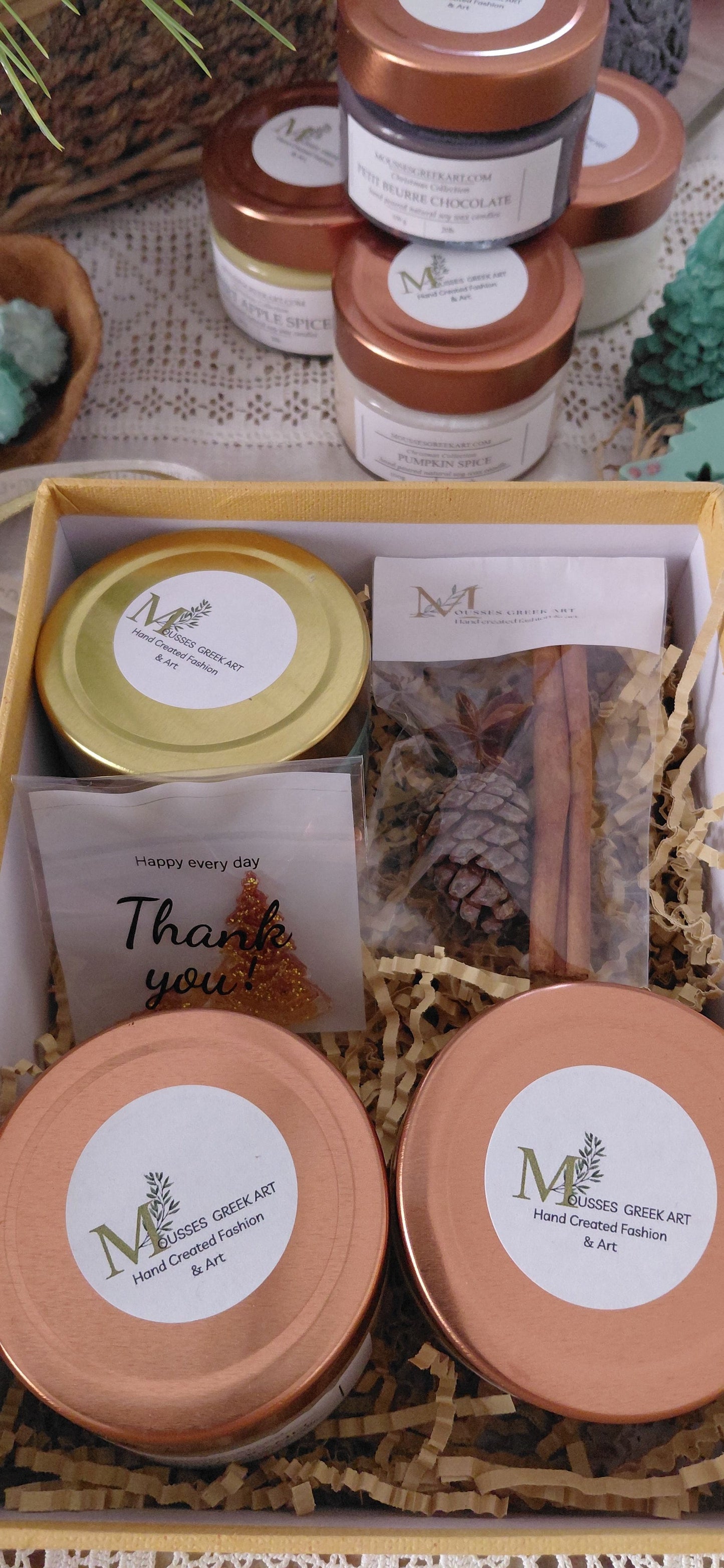 Luxurious Gift Box with Herbal Candles