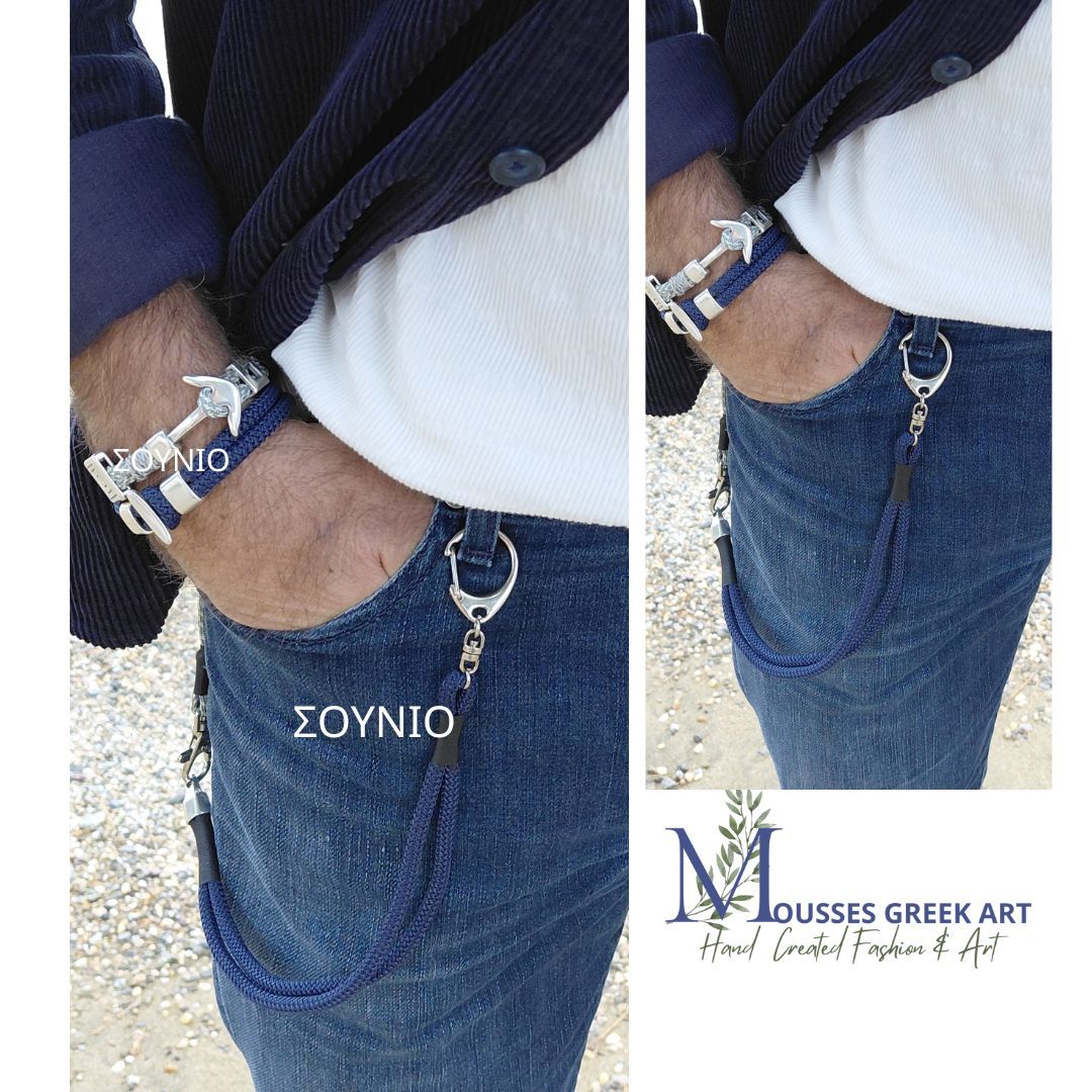 Hand-made Men's Multi-shaped Trouser Chain -Sounio