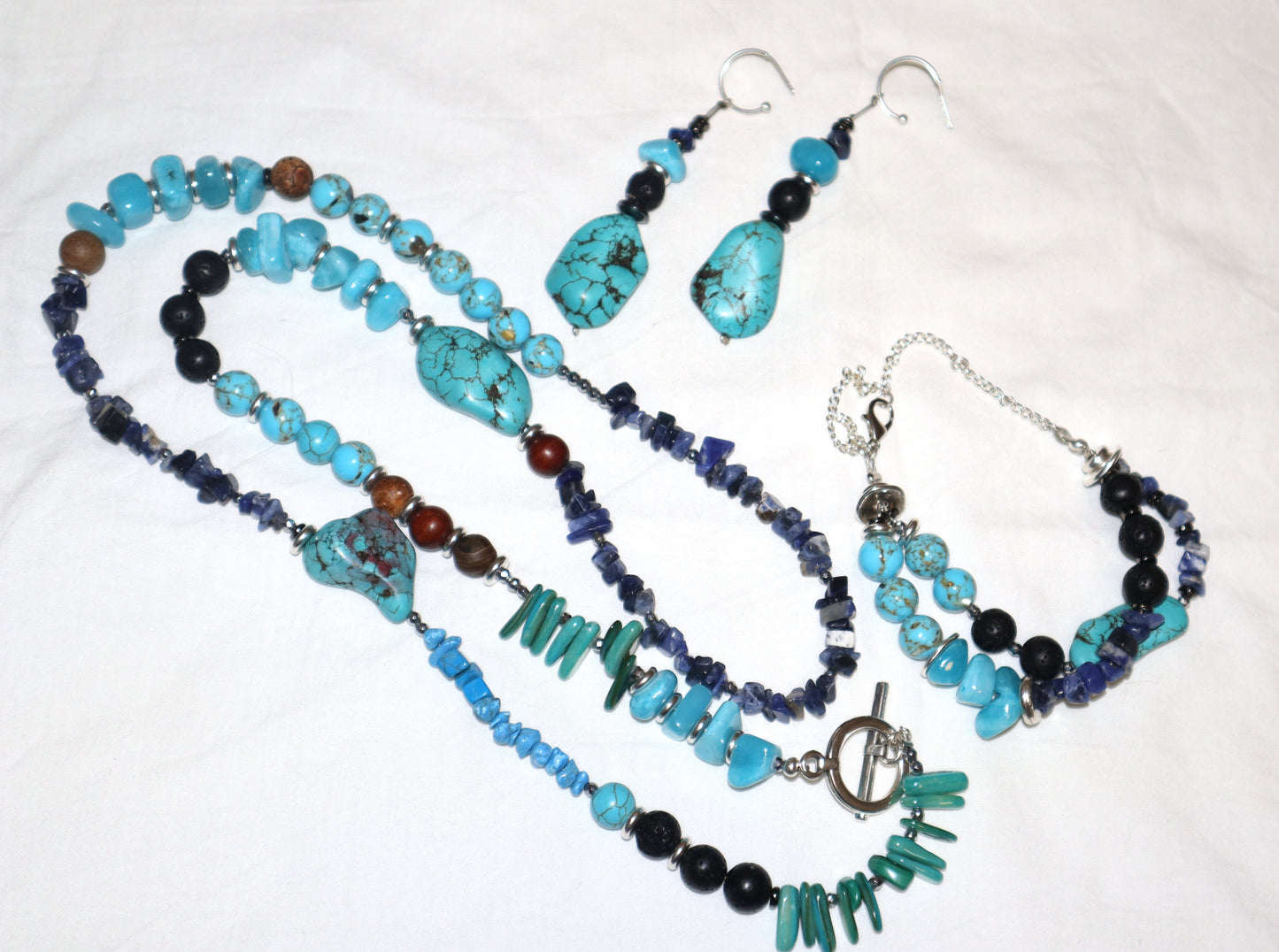 Βραχιόλι Χειροποίητο Διπλή Σειρά με Ημιπολύτιμες Πέτρες Θιβέτ